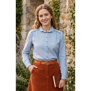 Salzburger Blusen sz. 40 Medium Austrian Floral Blouse Top Cottagecore Poetcore